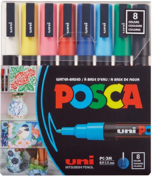 Set 8 markere Uni PC-3M