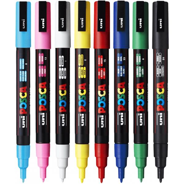 Set 8 markere Uni PC-3M