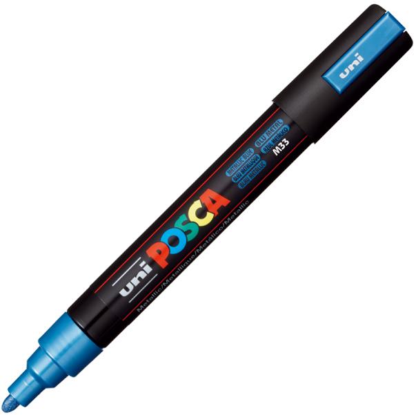 Marker Albastru metalizat Uni PC-5M