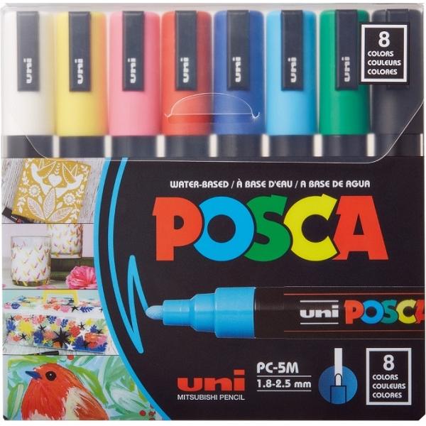 Set 8 markere Uni PC-5M