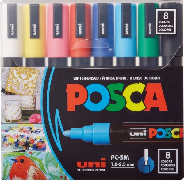 Set 8 markere Uni PC-5M