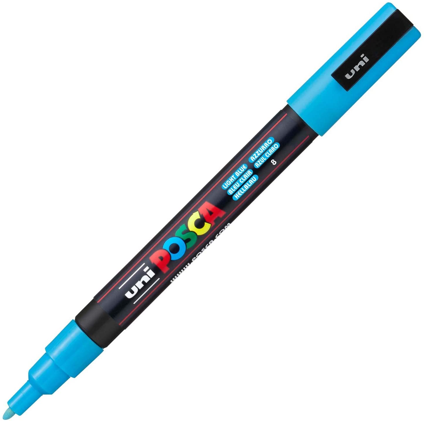 Marker Albastru-deschis Uni PC-3M