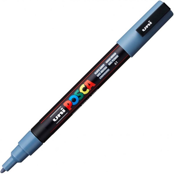 Marker Gri-albastrui Uni PC-3M