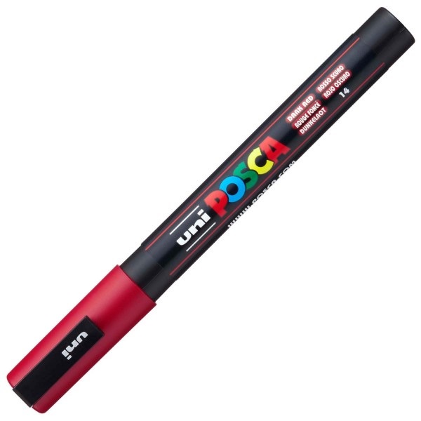 Marker Rosu-inchis Uni PC-3M