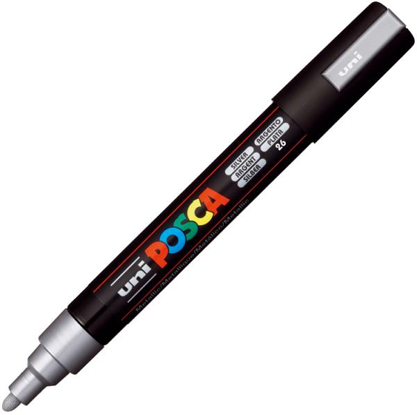 Marker Argintiu Uni PC-5M