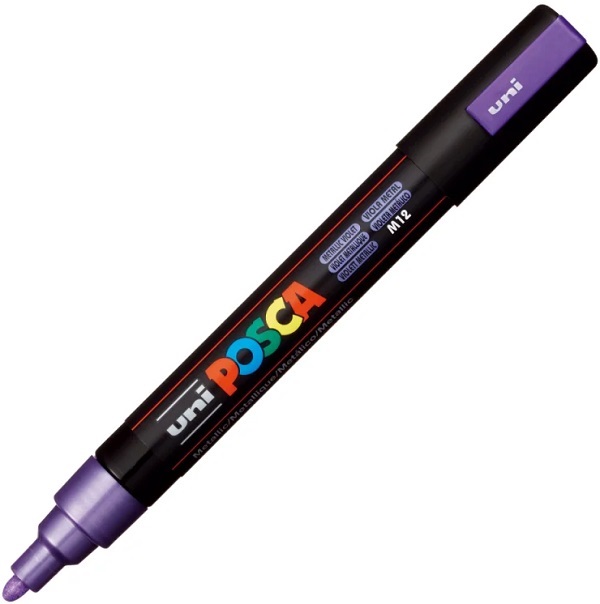 Marker Violet metalizat Uni PC-5M