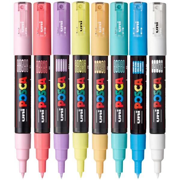 Set 8 markere Pastel Uni PC-1M