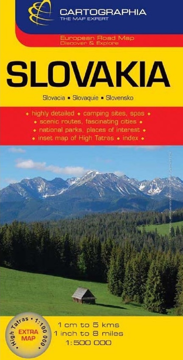 Slovacia: Harta rutiera