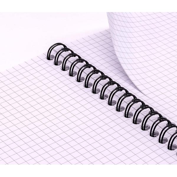 Caiet matematica A5 cu spirala: Pukka Pad. Metallic Jotta
