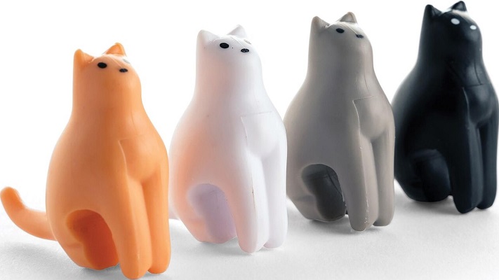 Set 4 suporturi pentru pliculetele de ceai. Cats