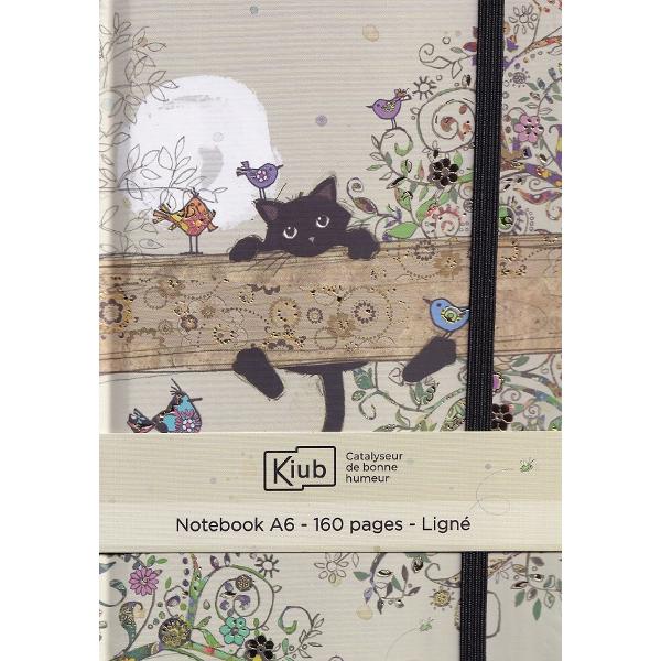 Carnet A6. Bug Art: Chaton Branche