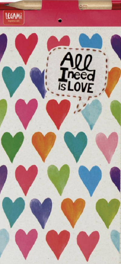 Carnet magnetic: Hearts
