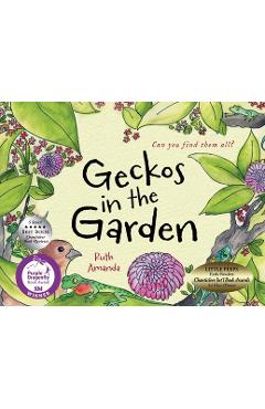 Coperta cărții 'Geckos in the Garden: Can you find them all? - Ruth Amanda'