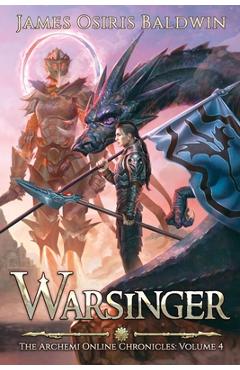 Coperta cărții 'Warsinger: A LitRPG Dragonrider Adventure - James Osiris Osiris Baldwin'