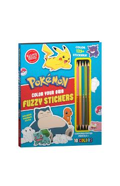 Poza produsului Pokémon Color Your Own Fuzzy Stickers - 