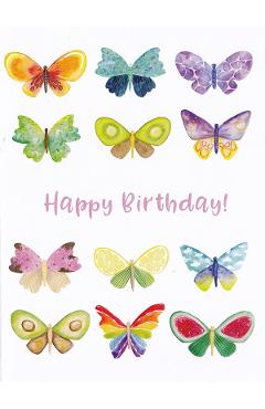 Poza produsului Felicitare: Fluturi multi