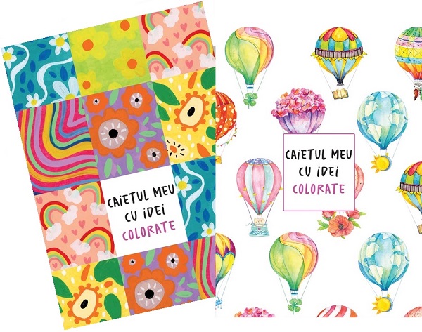 Set 2 carnetele de schite: Artquilt + baloane
