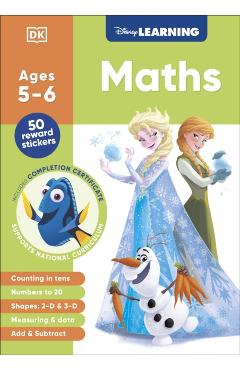 Coperta cărții 'Disney Learning Maths (Ages 5-6) -'