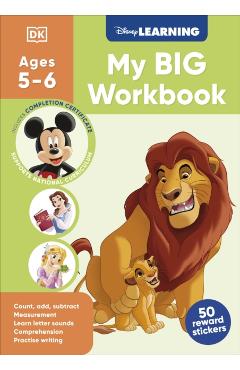 Coperta cărții 'Disney Learning Big Workbook Ages 5-6 (Year 1) -'