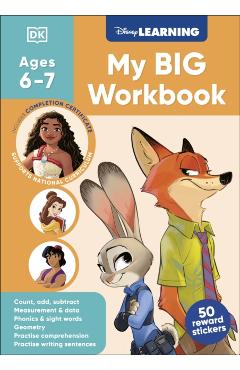 Coperta cărții 'Disney Learning Big Workbook Ages 6-7 (Year 2) -'