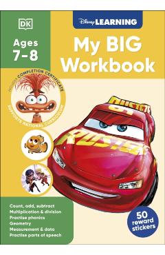 Coperta cărții 'Disney Learning Big Workbook Ages 7-8 (Year 3) -'