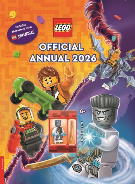 LEGO® Books. Official Annual 2026 (with Zane LEGO NINJAGO® minifigure) -