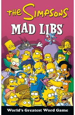 Coperta cărții 'The Simpsons Mad Libs -'