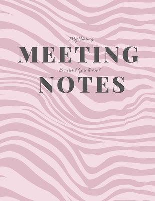 My Boring Meeting Survival Guide and Notes: 8.5x11 Meeting Notebook and Puzzle Book - Gadfly Books