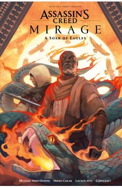 Coperta cărții 'Assassin's Creed Mirage: A Soar of Eagles - Michael Avon Oeming'