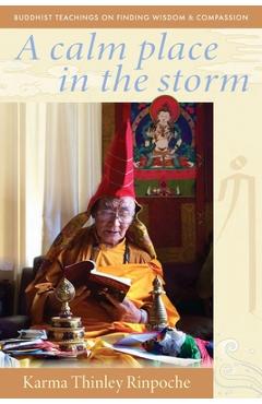 Coperta cărții 'A Calm Place in the Storm: Buddhist Teachings on Finding Wisdom and Compassion - Karma Thinley Rinpoche'
