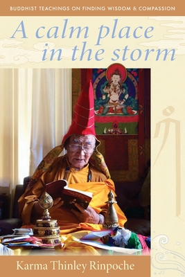 Coperta cărții 'A Calm Place in the Storm: Buddhist Teachings on Finding Wisdom and Compassion - Karma Thinley Rinpoche'