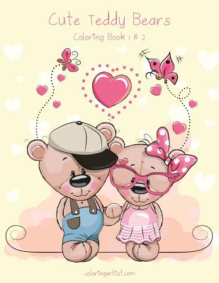 Cute Teddy Bears Coloring Book 1 & 2 - Nick Snels