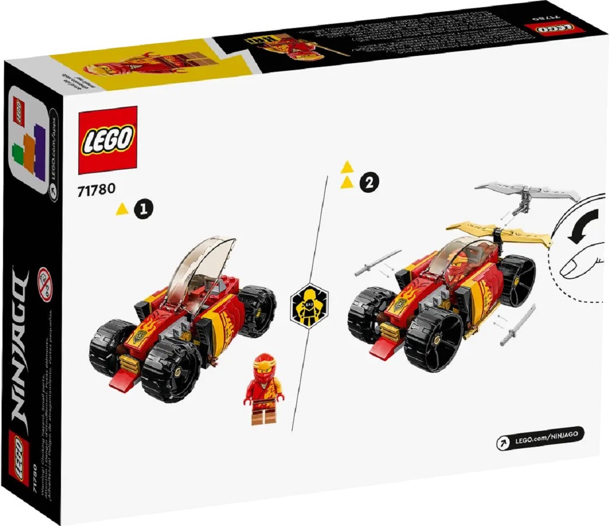 Lego Ninjago. Masina de curse EVO ninja a lui Kai