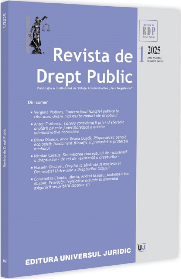 Revista de Drept Public Nr.1 din 2025