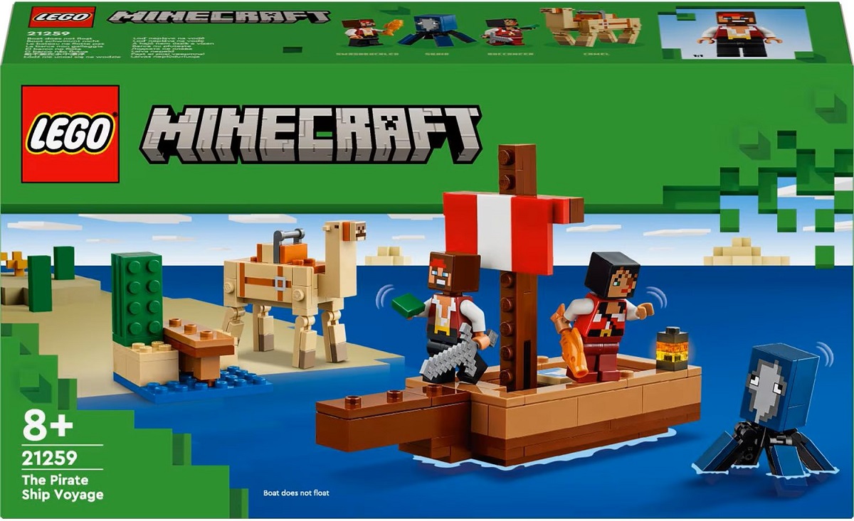 Lego Minecraft. Calatorie pe corabia de pirati