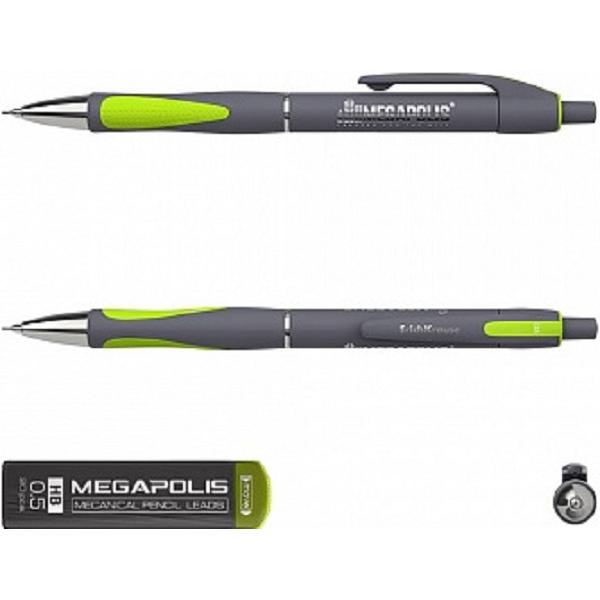 Creion mecanic 0.5 mm + mine Megapolis Concept