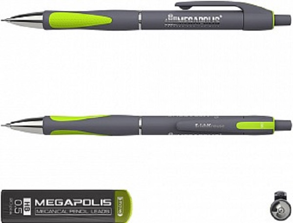 Creion mecanic 0.5 mm + mine Megapolis Concept