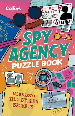 Coperta cărții 'Spy Agency Puzzle Book – The Stolen Secrets -'