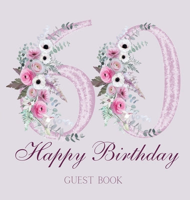 Happy 60th birthday guest book (hardback) - Lulu And Bell