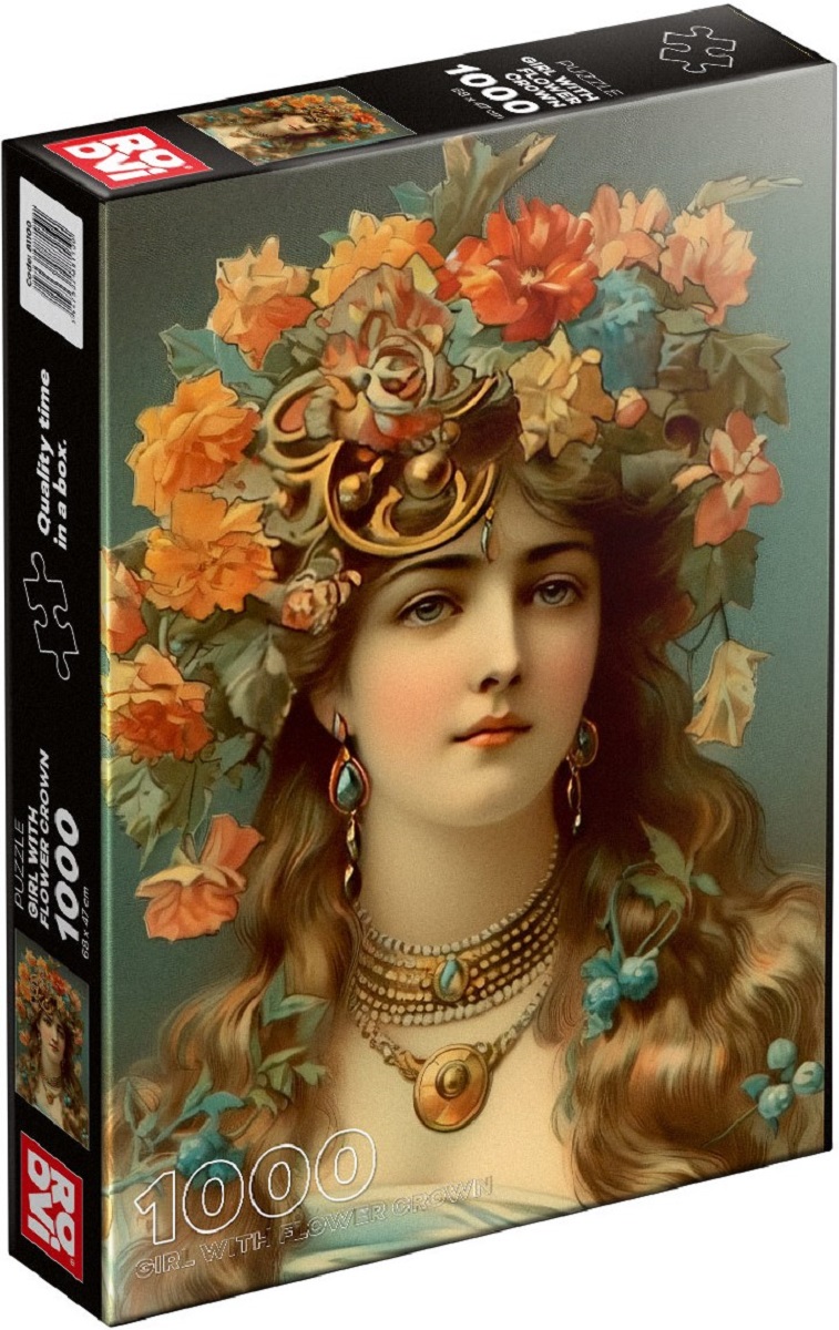 Puzzle 1000: Girl with Flower Crown