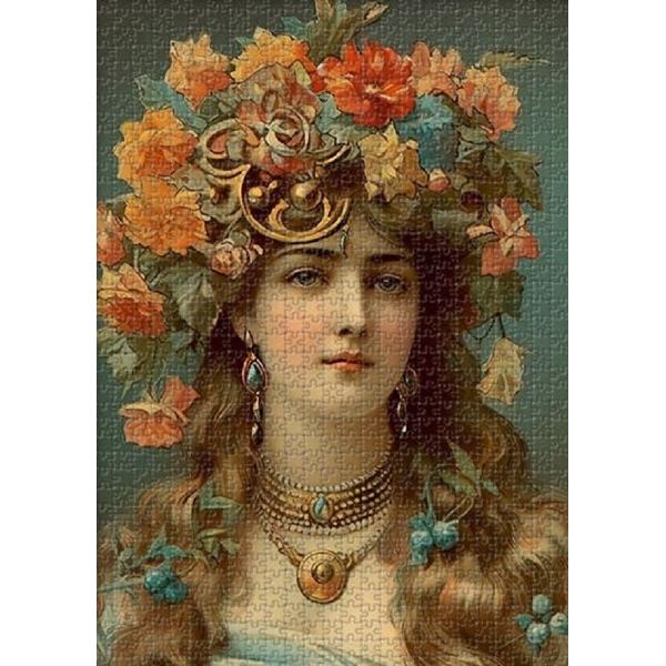 Puzzle 1000: Girl with Flower Crown