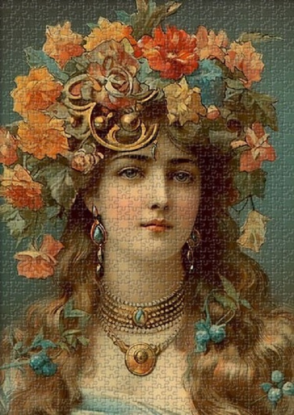 Puzzle 1000: Girl with Flower Crown