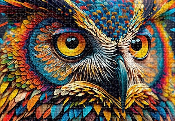 Puzzle 1000: Colorful Owl