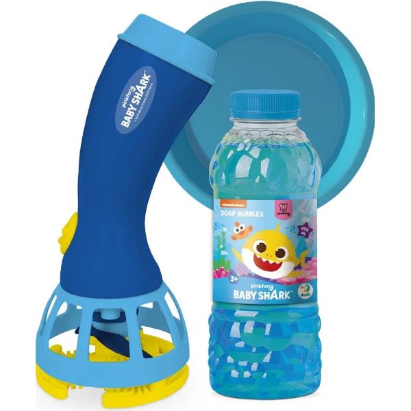 Baby Shark. Set baloane de sapun cu generator