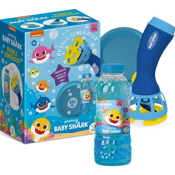 Baby Shark. Set baloane de sapun cu generator