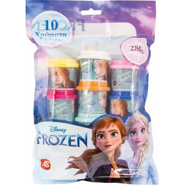 10 borcanase de plastilina. Frozen