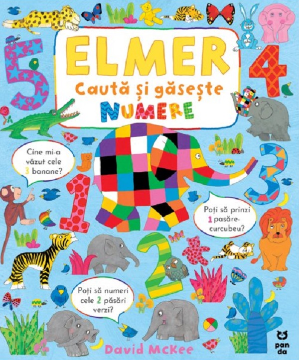 Elmer cauta si gaseste numere - David McKee