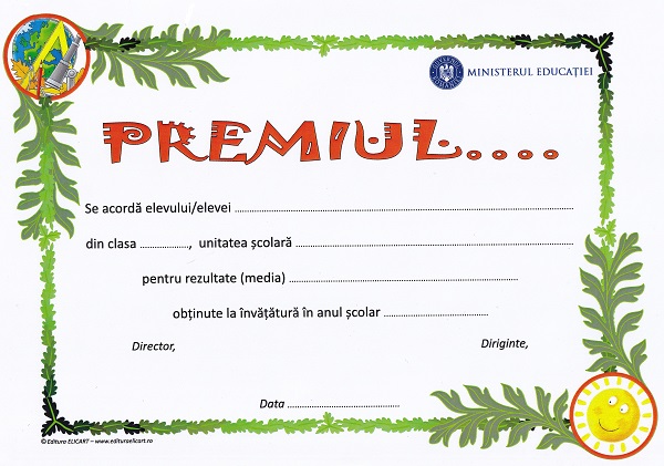 Diploma. Ciclul gimnazial