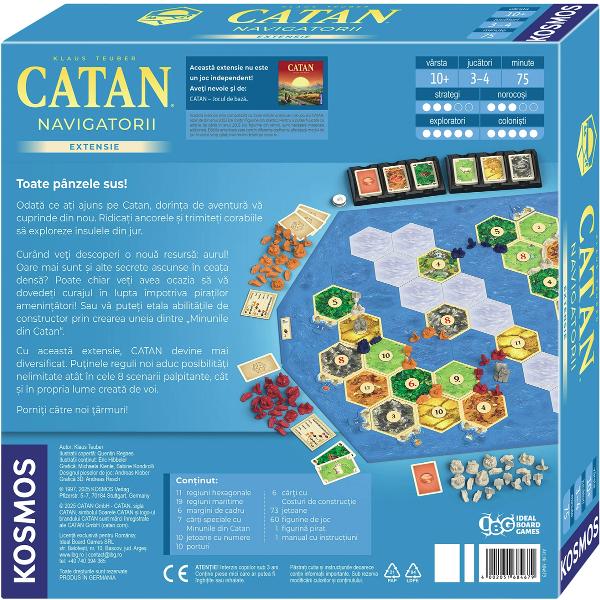 Catan - Extensie 3-4 jucatori: Navigatorii - Klaus Teuber