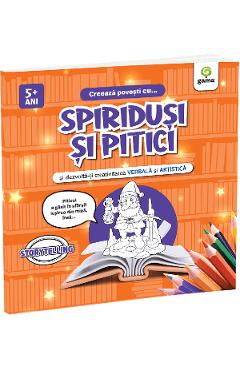 Poza produsului Creeaza povesti cu Spiridusi si pitici si dezvolta-ti creativitatea verbala si artistica